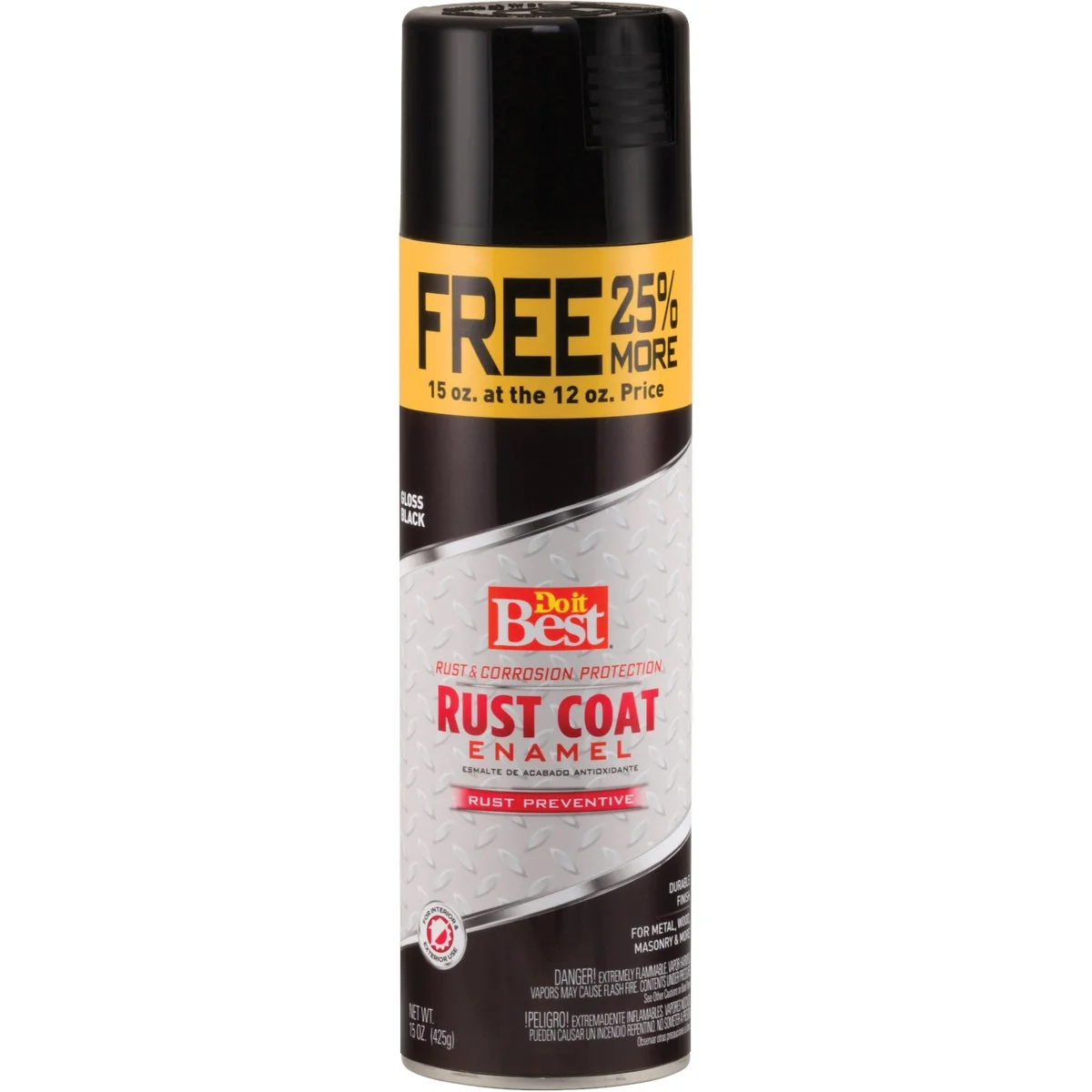 Superior Do it Rust Coat Gloss Black 15 Oz. Anti-Rust Spray Paint Comfortable