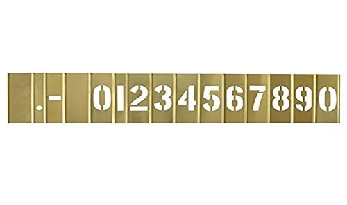 Fine Curb Stencil Kit for Address Painting 15 Count Trusted