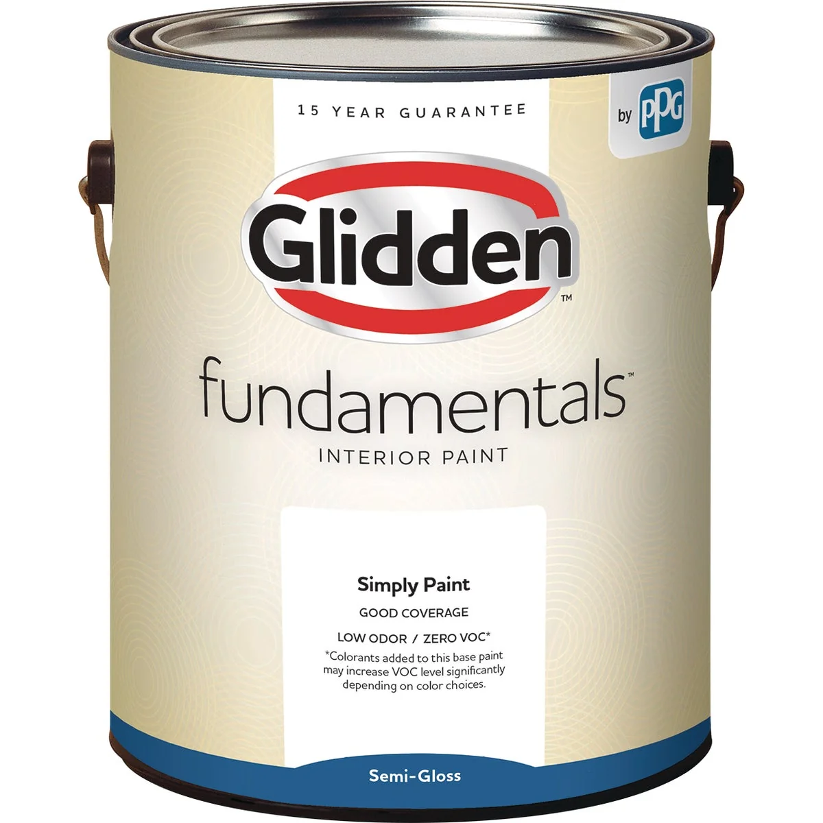Healthy Glidden Fundamentals Interior Paint Semi-Gloss White Pastel Base 1 Gallon Breathable