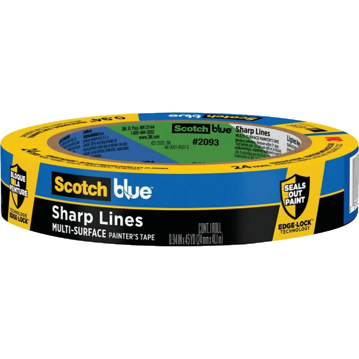 Classic 3M Scotch Blue 0.94 In. x 45 Yd. Sharp Lines Painter's Tape Elite