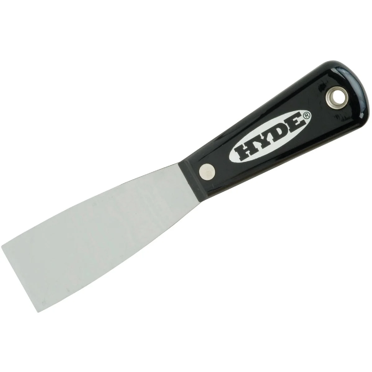 First-Class Hyde Black Silver 1-1 2 In. Stiff Professional Putty Knife Clean