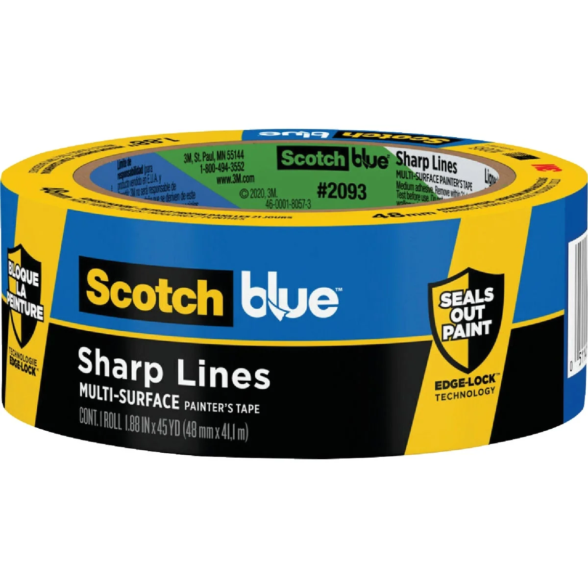 Original 3M Scotch Blue 1.88 In. x 45 Yd. Sharp Lines Painter's Tape Premium Material