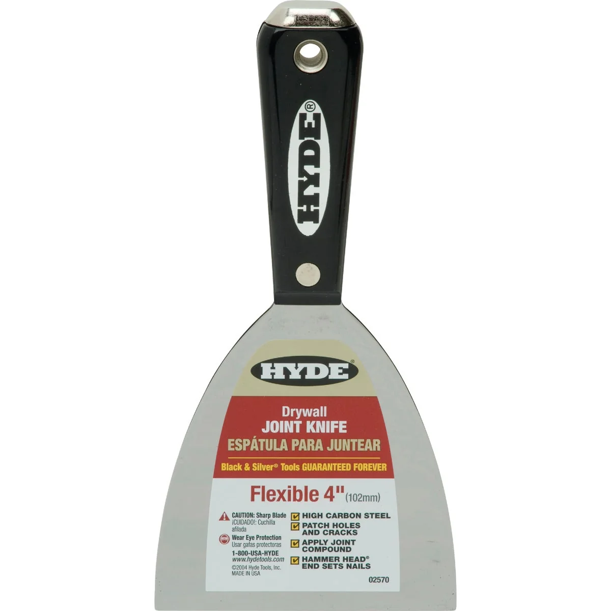 Classic Hyde Black Silver 4 In. High-Carbon Steel Joint Knife Sustainable