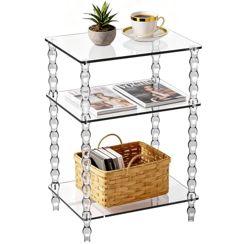 Secure Acrylic Side Table Verified