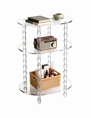 Traditional Acrylic Side Table Flexible