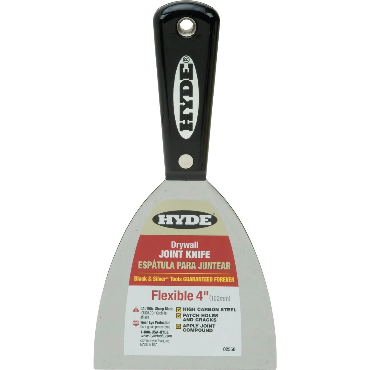 Quality Hyde Black Silver Professional 4 In. Flexible Joint Knife Stylish
