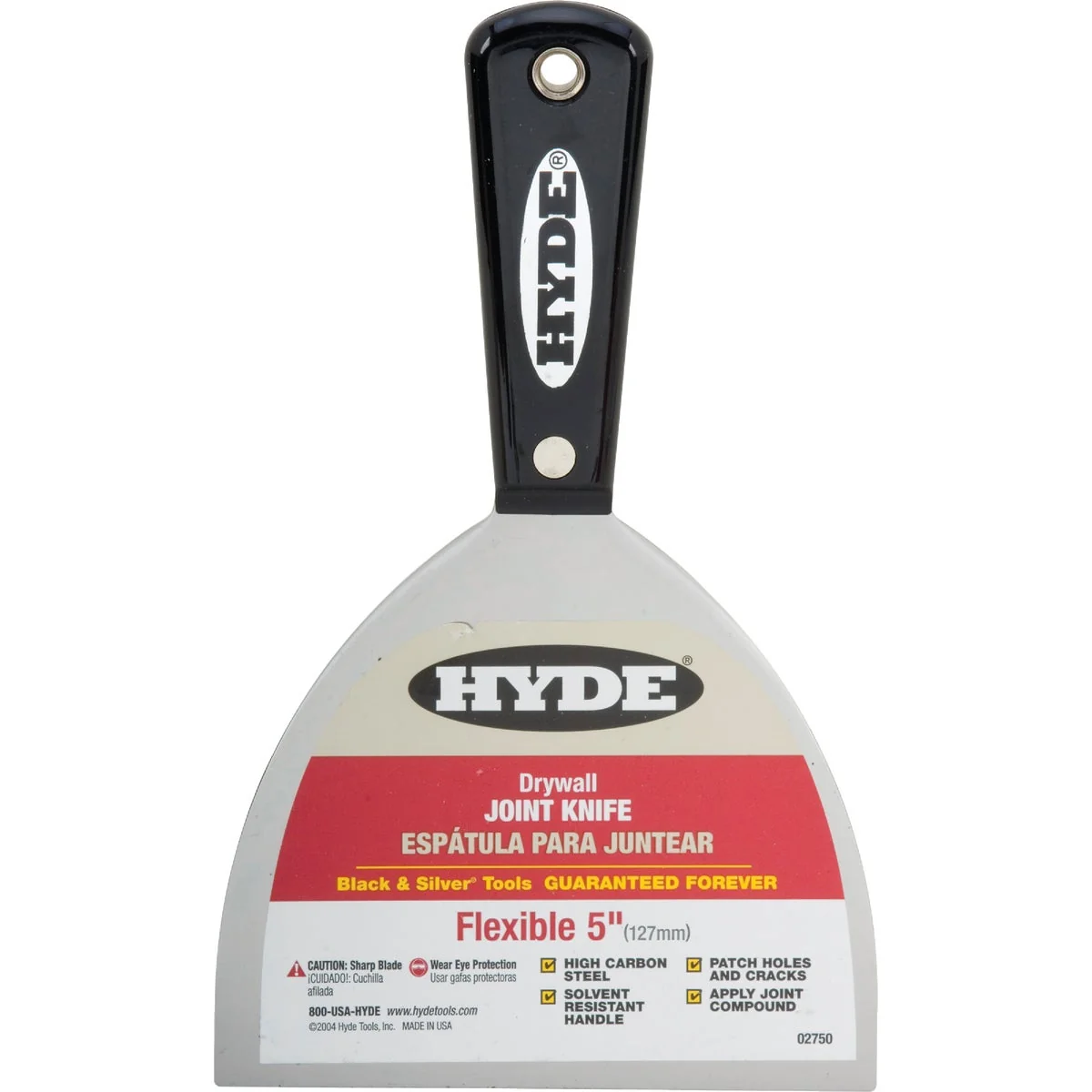 Specialty Hyde Black Silver Professional 5 In. Flexible Joint Knife Convenient