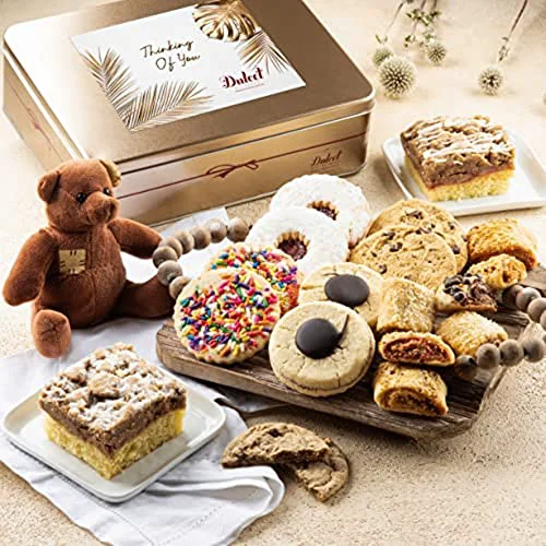 Soft Thinking Of You Gift Basket Thinking of You Food Gifts Gourmet Cookies Gift Baskets for Women Luxury