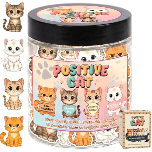 Powerful Positive Cat Jar Contemporary
