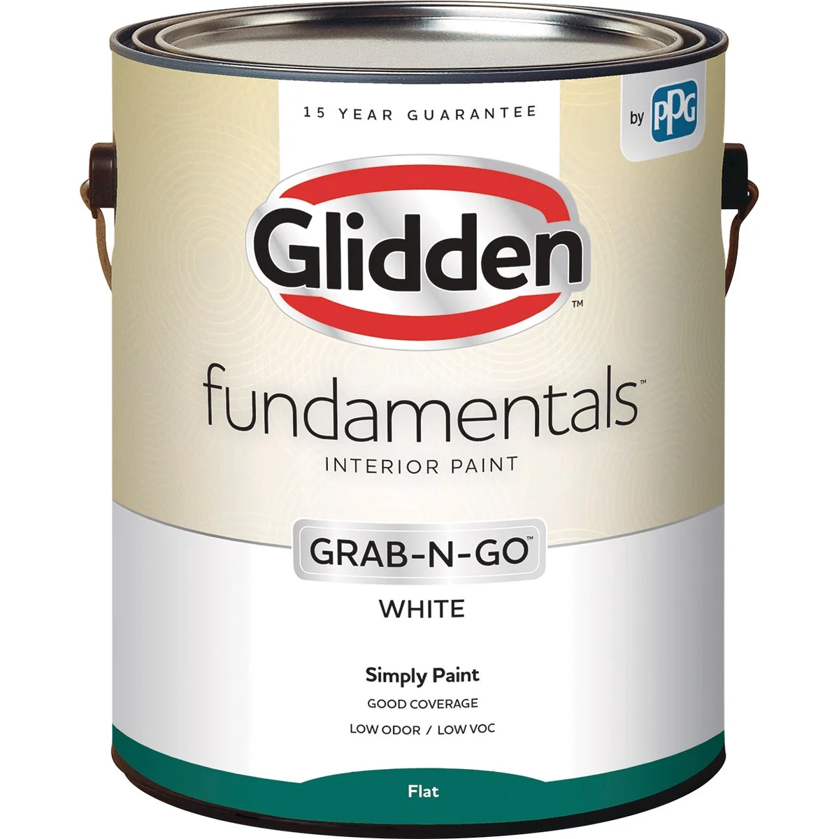 Detailed Glidden Fundamentals Grab-N-Go White Flat 1 Gallon Stylish