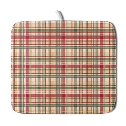 Traditional Autumn Decorative Dish Drying Mat Safe