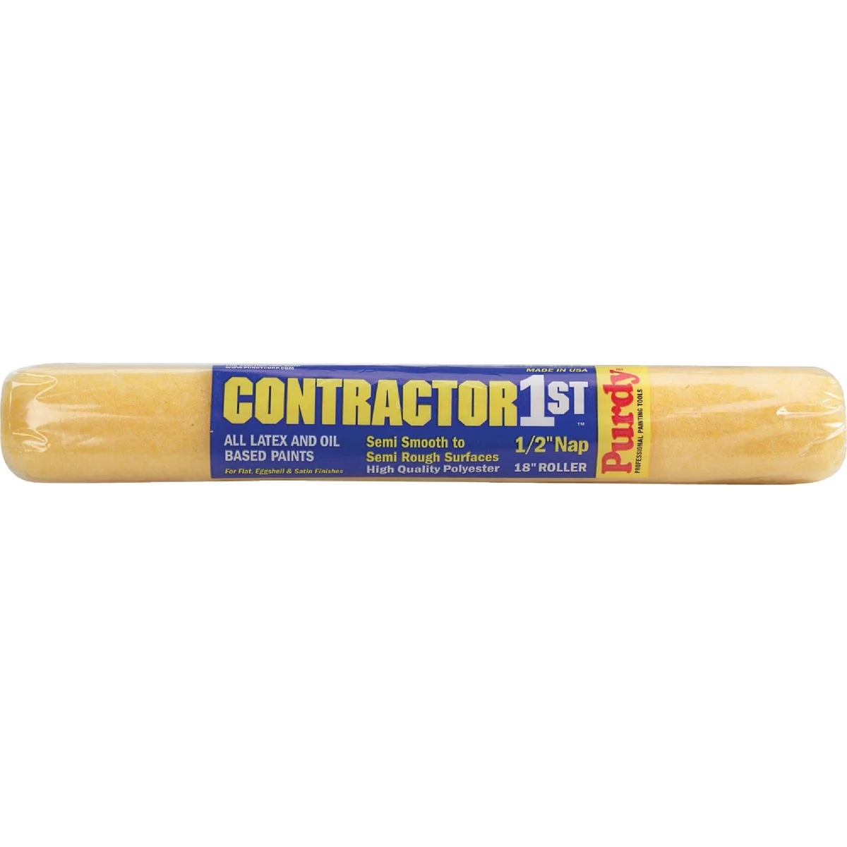 Crafted Purdy Contractor 1st 18 In. x 1 2 In. Knit Fabric Roller Cover World-Class