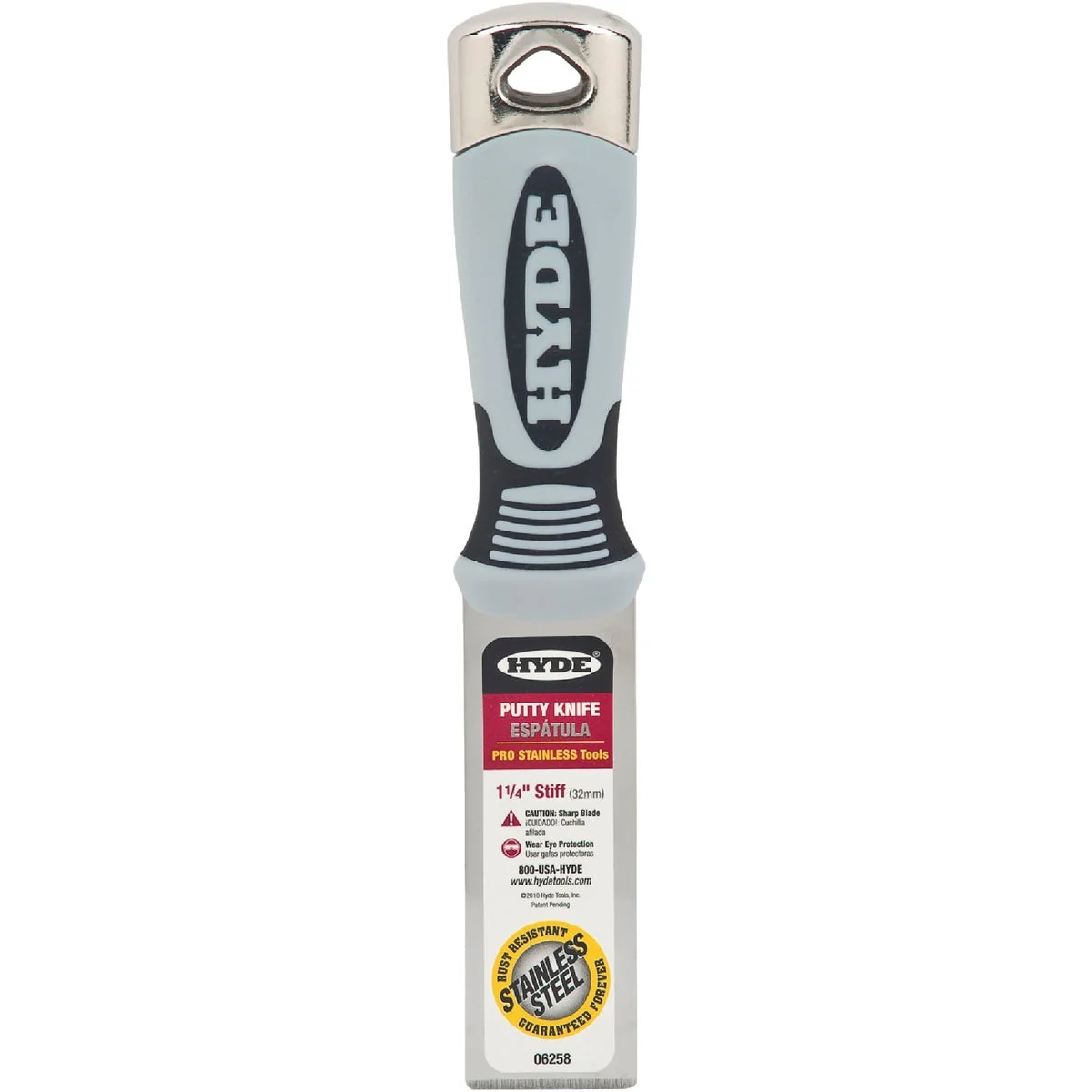 Expertly Made Hyde Pro Stainless 1-1 4 In. Stiff Putty Knife Safe