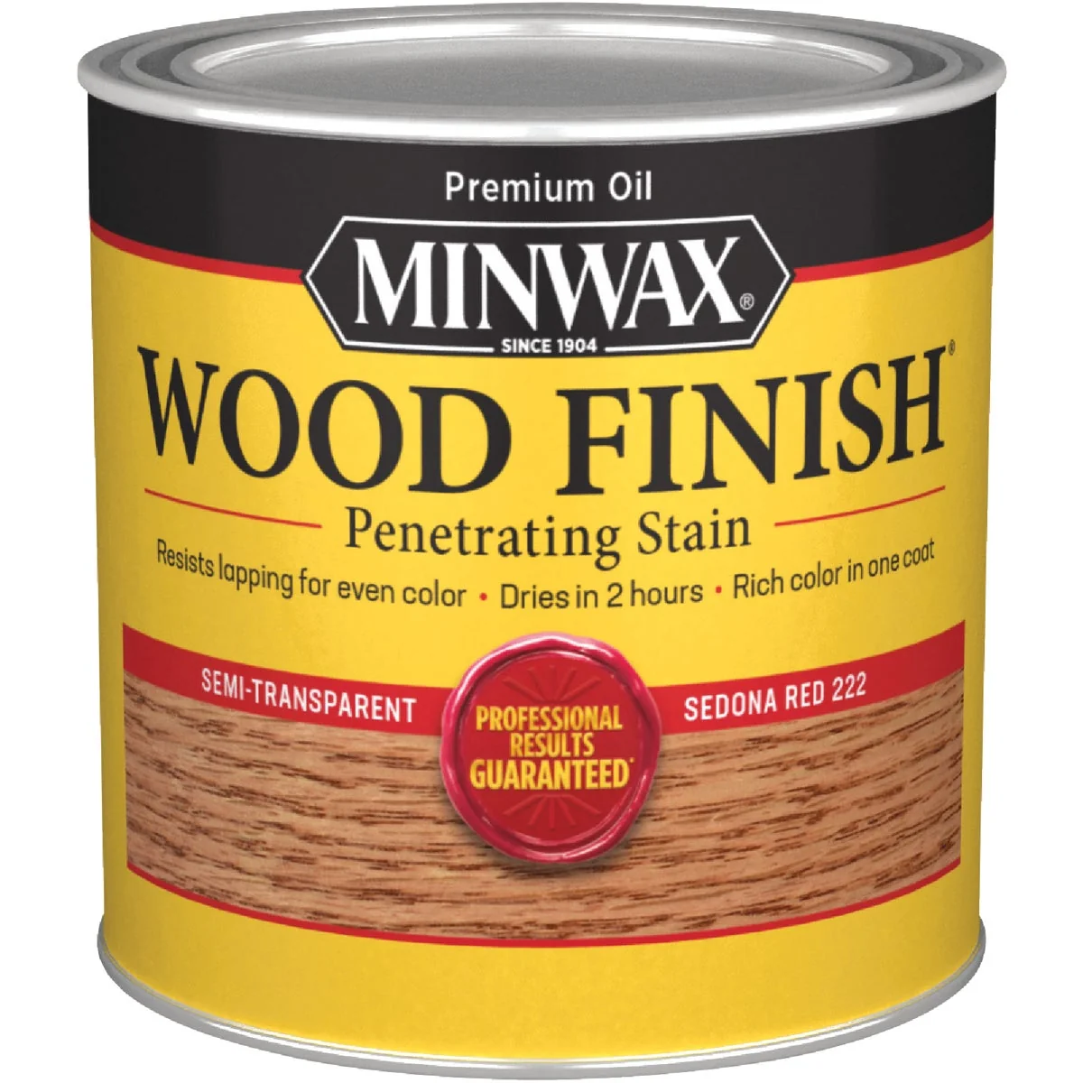 Eco-Friendly Minwax Wood Finish Penetrating Stain Sedona Red 1 2 Pt. Specialty