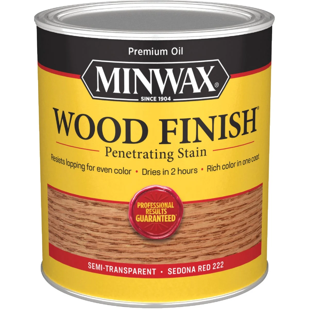 Long-Lasting Minwax Wood Finish Penetrating Stain Sedona Red 1 Qt. Fashionable