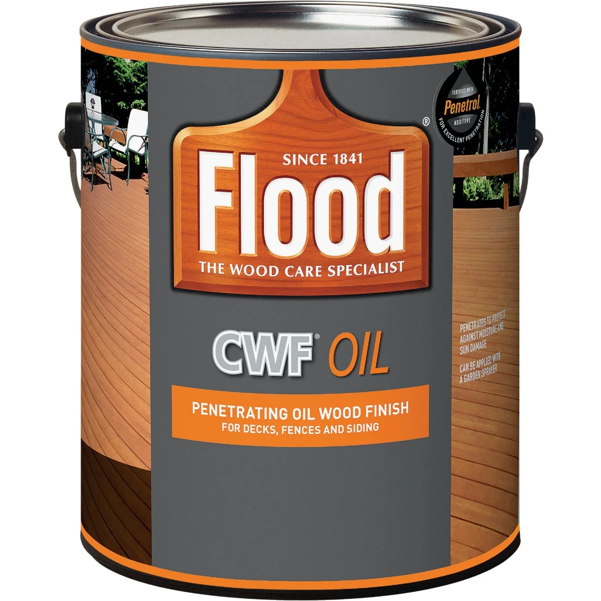 Expertly Made Flood CWF Oil Penetrating Exterior Wood Finish Preservative Cedar 1 Gal. Specialty