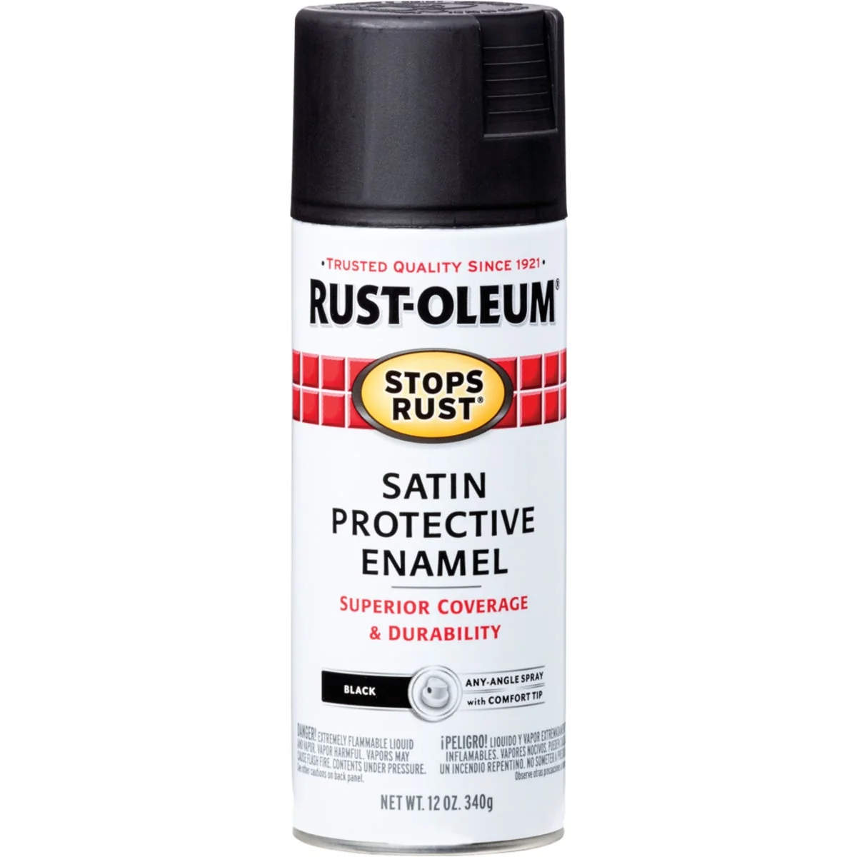 Original Design Rust-Oleum Stops Rust Decor 12 Oz. Satin Spray Paint Black Effective