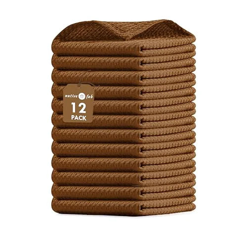 Original Design Waffle 12 Pack Dish Cloths 12 Count Premium
