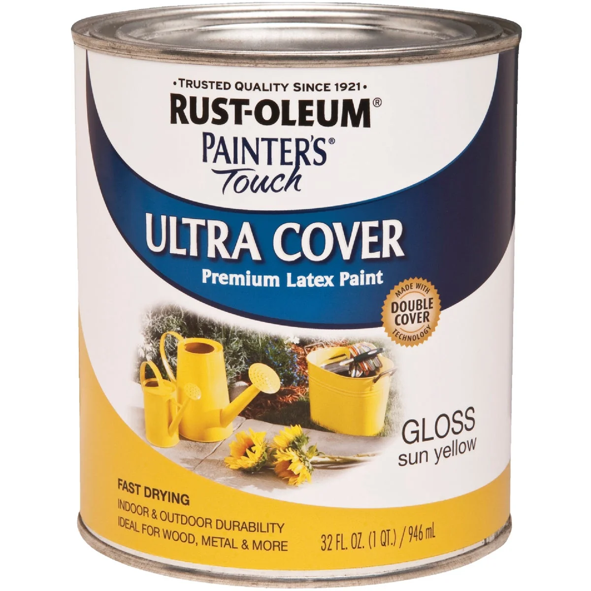 Comfortable Rust-Oleum Painter's Touch 2X Ultra Cover Premium Latex Paint Sun Yellow 1 Qt. Exclusive
