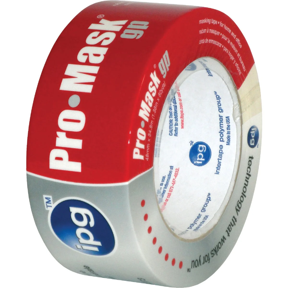 Eco-Friendly IPG PG500 1.88 In. x 60 Yd. General-Purpose Masking Tape Classic