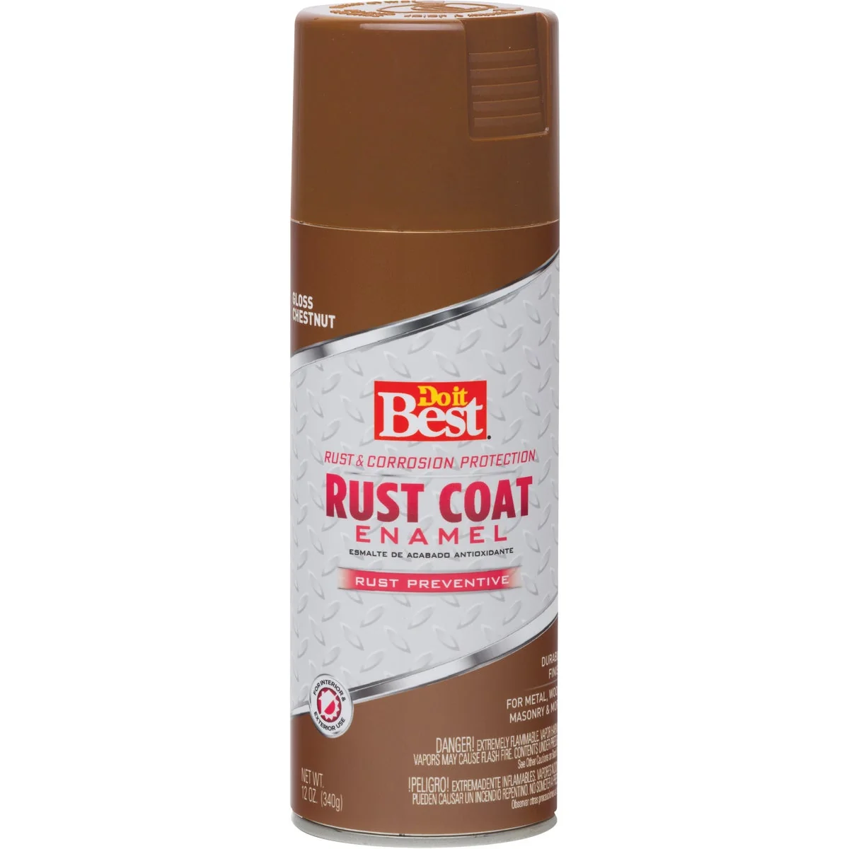 Sustainable Do it Rust Coat Gloss Chestnut Brown 12 Oz. Anti-Rust Spray Paint Smooth