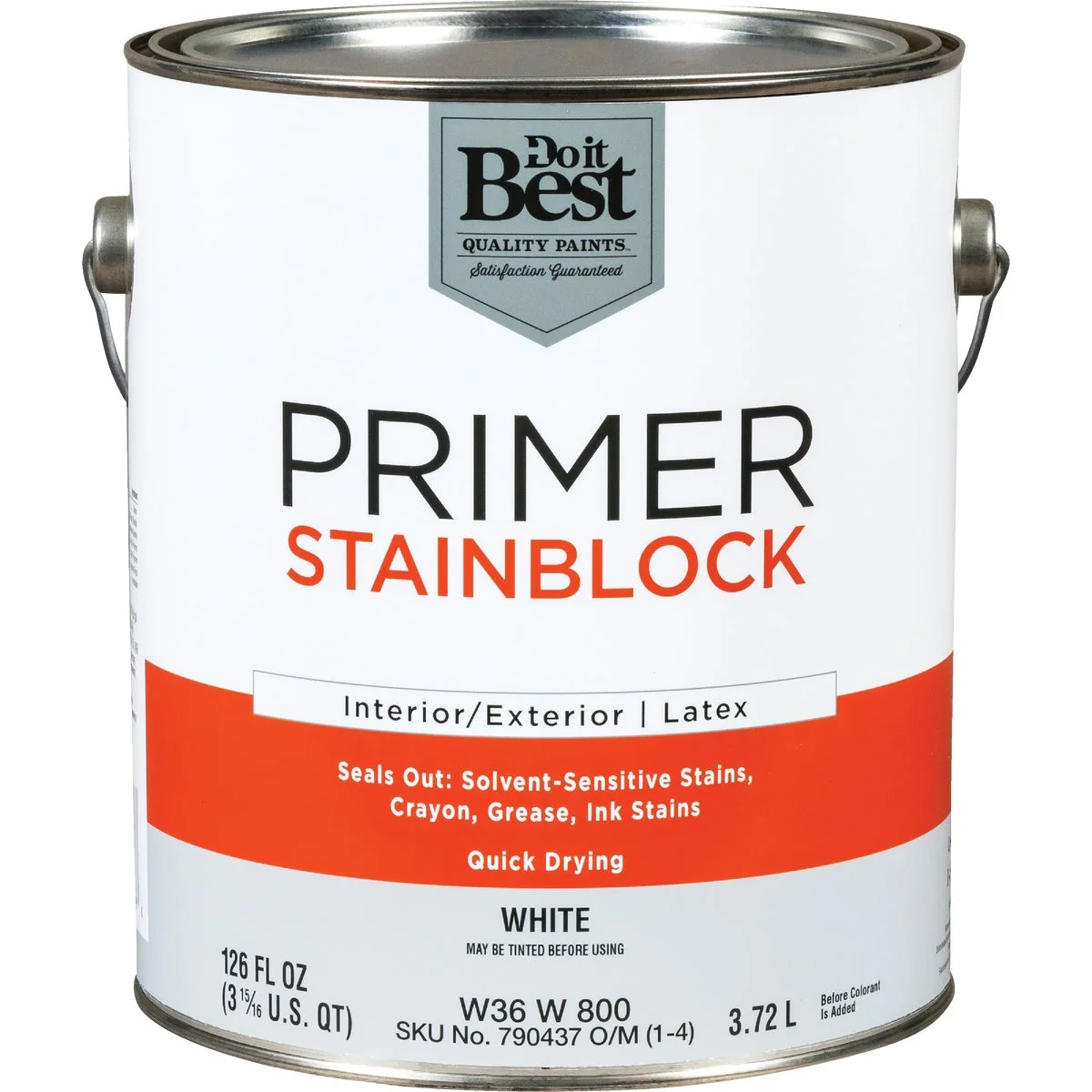 Effective Do it Latex Interior Exterior Stain Blocking Primer White 1 Gal. Healthy