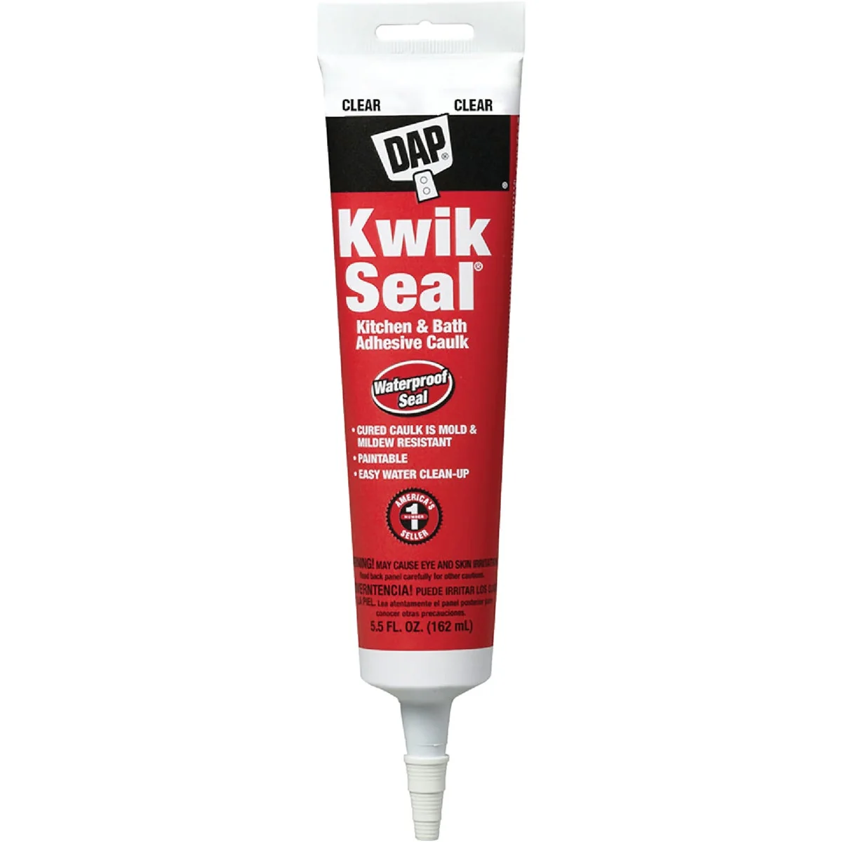 Selected Dap Kwik Seal 5.5 Oz. Clear Kitchen Bath Adhesive Caulk Solid