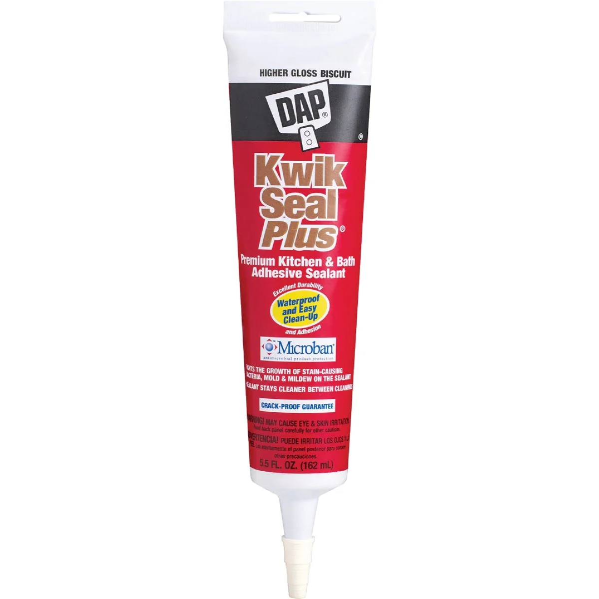 Fine DAP Kwik Seal Plus 5.5 Oz. Biscuit Premium Kitchen Bath Adhesive Sealant Practical