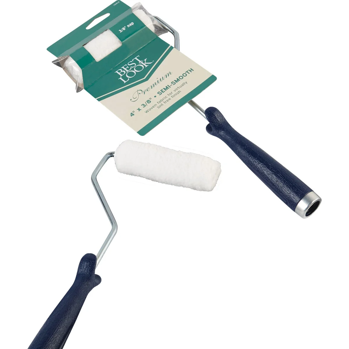 Classic Look Premium 4 In. x 3 8 In. Woven Fabric Paint Roller Cover Frame Luxury