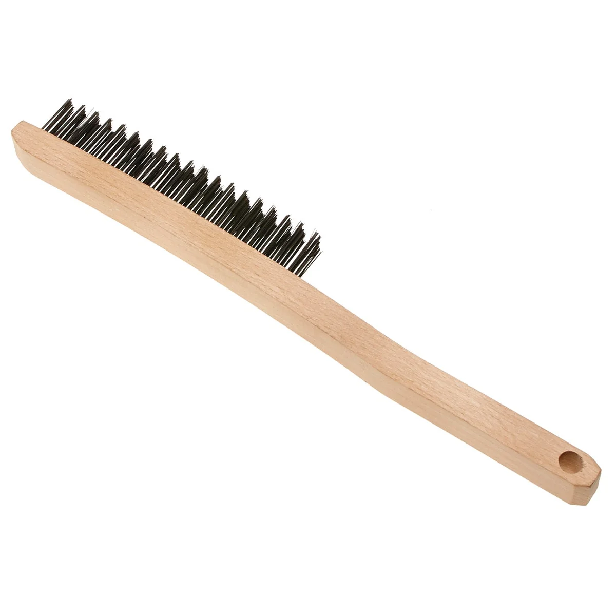 Premium Material Look Long Curved Handle Wire Brush Enhanced