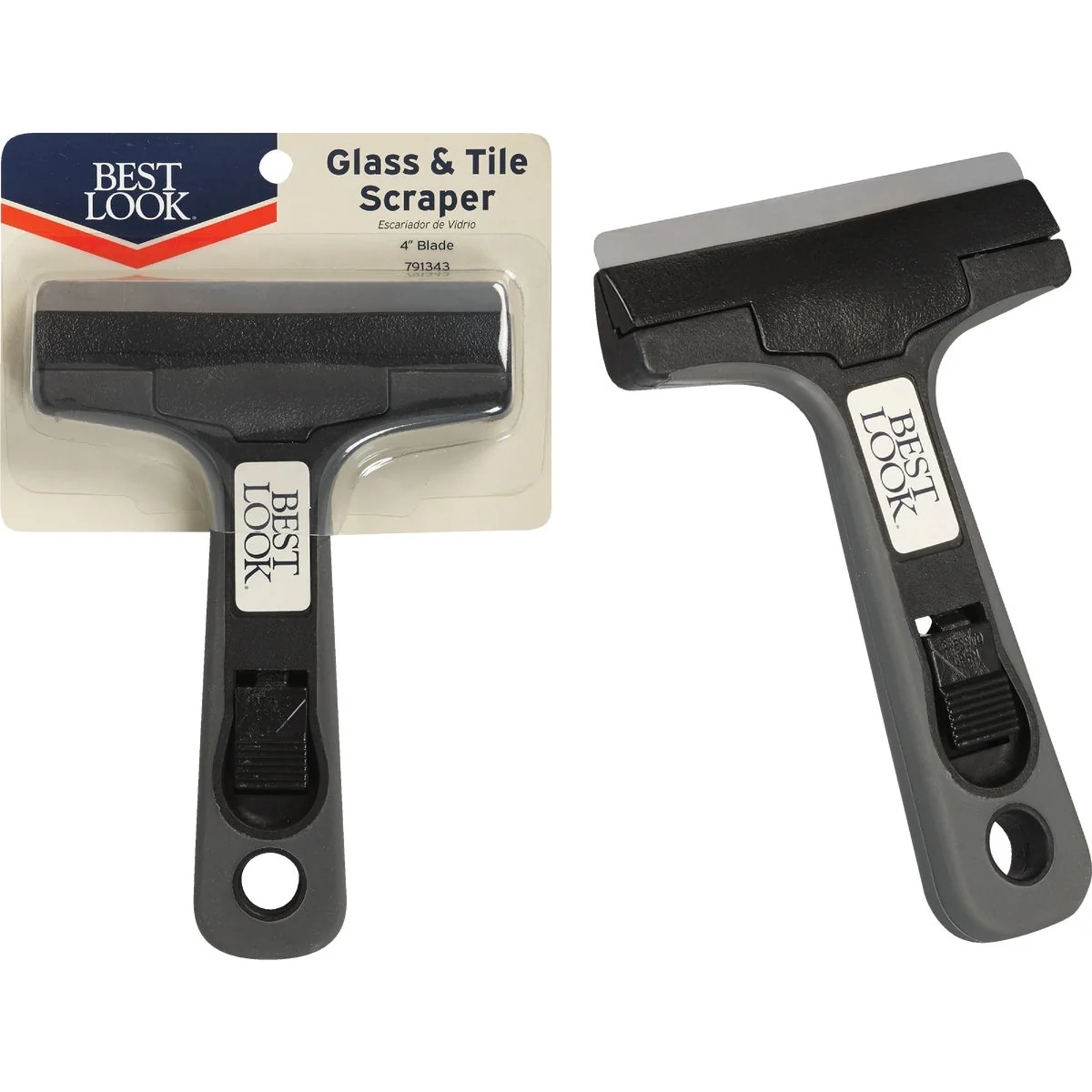 Superior Look 4 In. Glass Tile Razor Scraper Fine