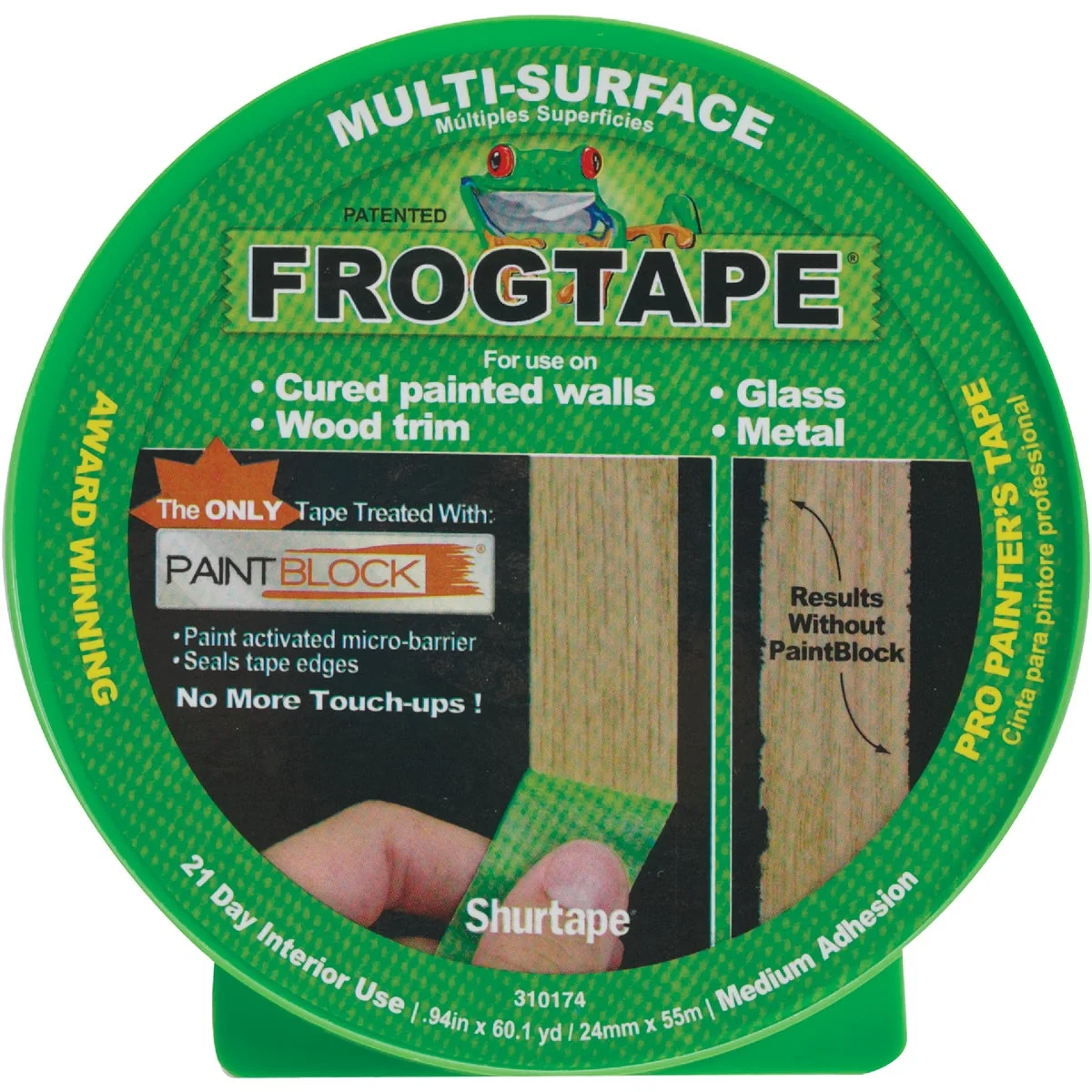 Sophisticated FrogTape 0.94 In. x 60 Yd. Multi-Surface Masking Tape Expertly Made