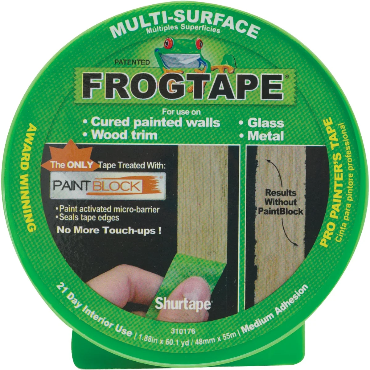 Easy-to-Use FrogTape 1.88 In. x 60 Yd. Multi-Surface Masking Tape Natural