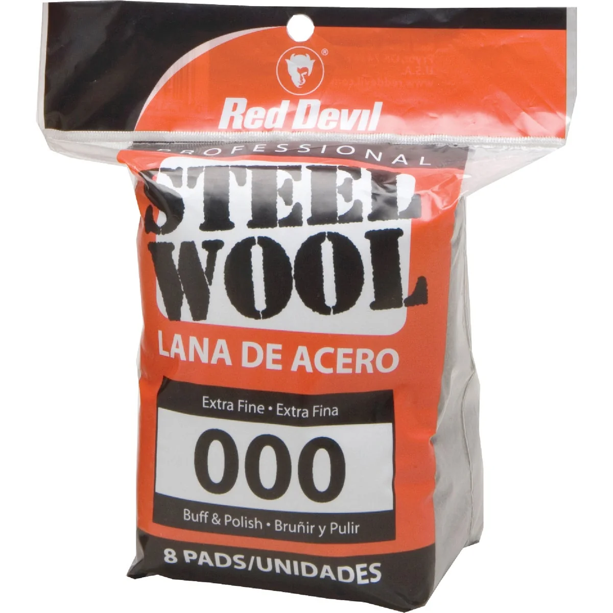 Long-Lasting Red Devil 000 Steel Wool 8-Pack Responsible