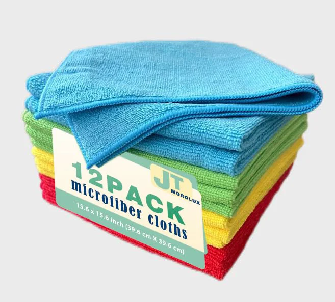 Healthy 12 Pack 16'x16' Microfiber Household Cleaning Cloths 12 Count Artisan
