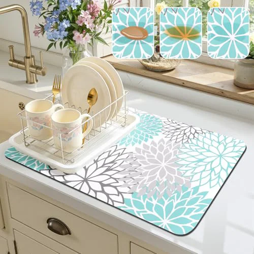 Soft Dish Drying Mat Long-Lasting