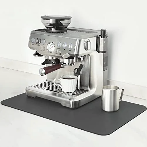 Excellent Coffee Mat 16x24 Inch Grey Countertop Mat Functional