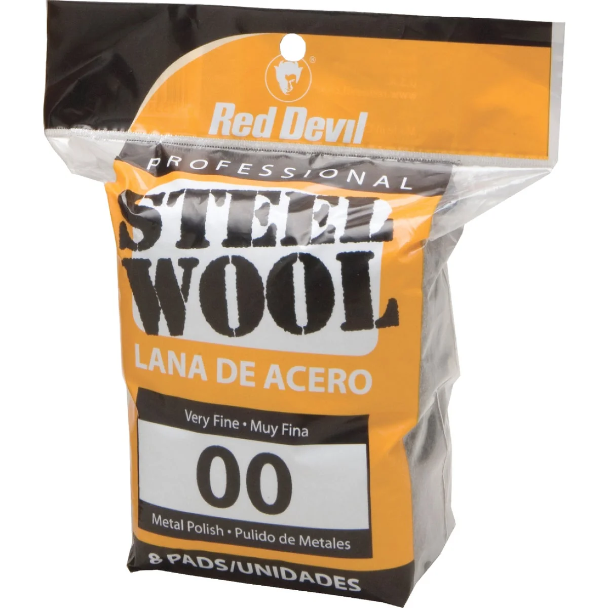 World-Class Red Devil 00 Steel Wool 8-Pack Innovative