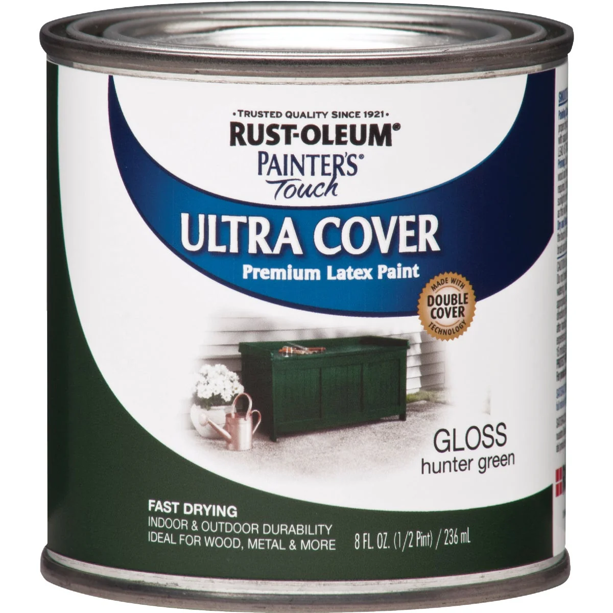 Modern Rust-Oleum Painter's Touch 2X Ultra Cover Premium Latex Paint Hunter Green 1 2 Pt. Original Design