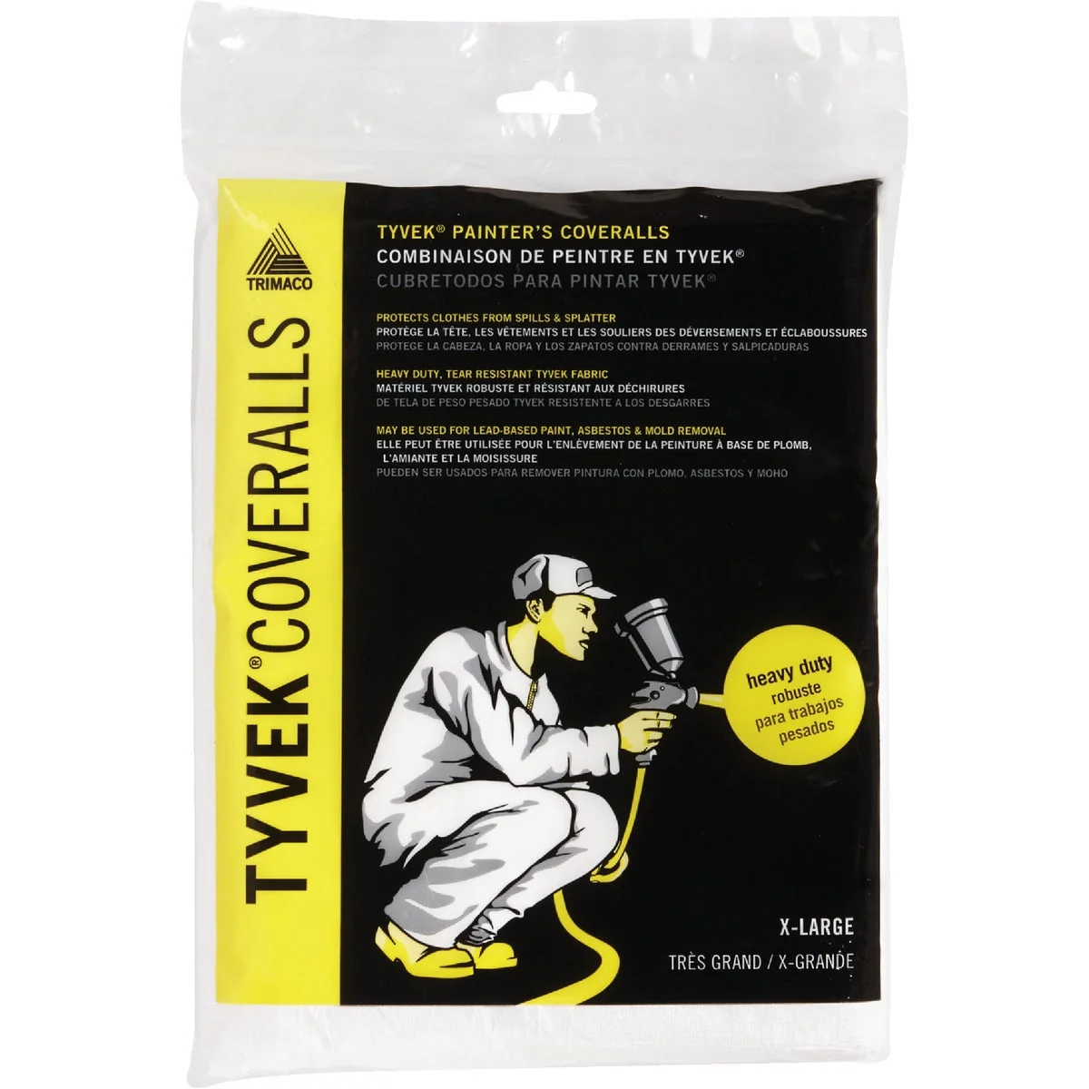 Long-Lasting Trimaco Tyvek XL Reusable Painter's Coveralls Premium