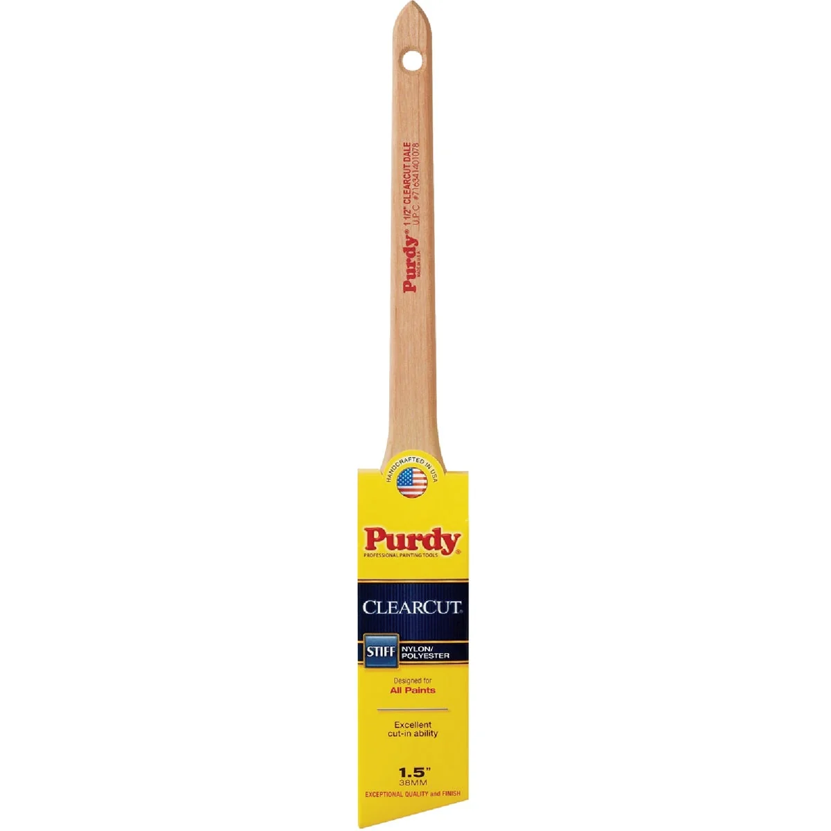 Artisan Purdy Clearcut Dale 1-1 2 In. Angle Trim Stiff Paint Brush Prestigious
