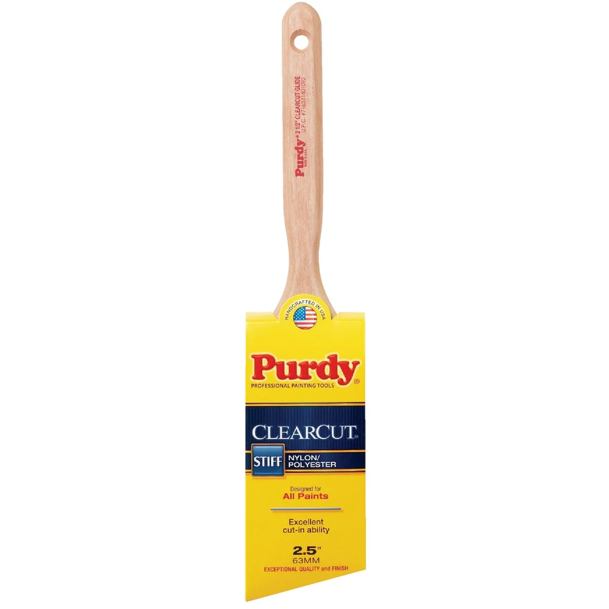 Exceptional Purdy Clearcut Glide 2-1 2 In. Angular Trim Stiff Paint Brush Unique
