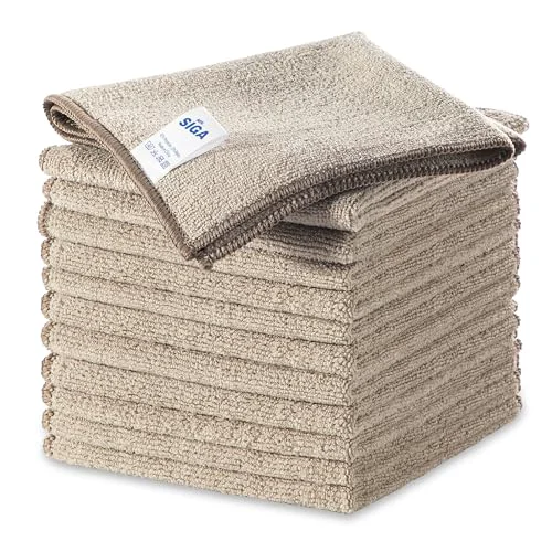 Top-Quality Microfiber Cleaning Cloths 12 Count First-Class