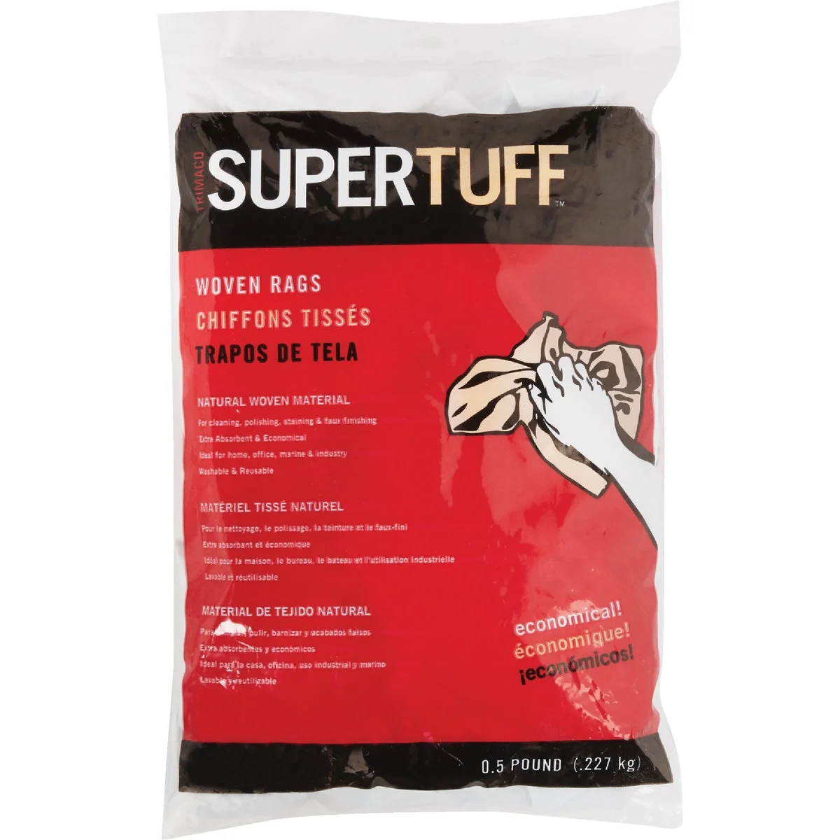 Comfortable Trimaco SuperTuff 8 Oz. Painter's Rags Dependable