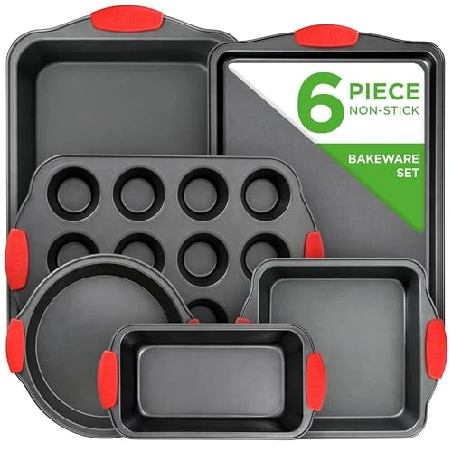Breathable Nonstick Baking Pans Set 6 Piece Authentic