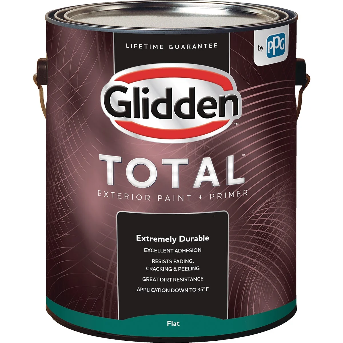 Genuine Glidden Total Exterior Paint Primer Flat White Pastel Base 1 Gallon Eco-Friendly