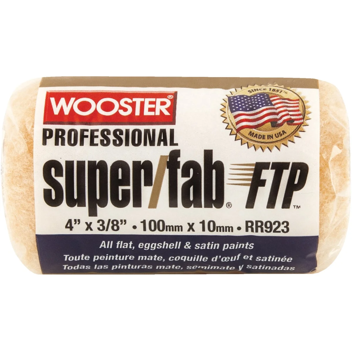 Fast Wooster Super Fab FTP 4 In. x 3 8 In. Knit Fabric Roller Cover User-Friendly