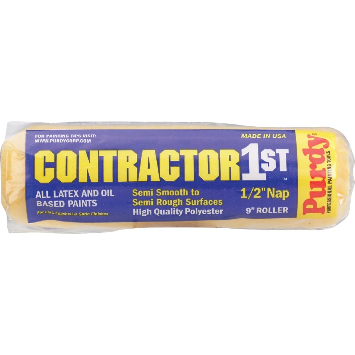 Innovative Purdy Contractor 1st 9 In. x 1 2 In. Knit Fabric Roller Cover Selected