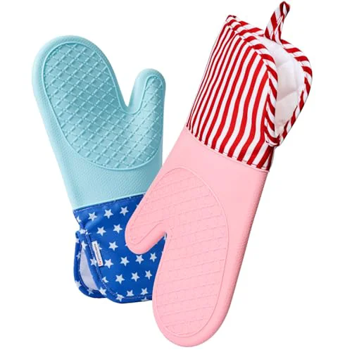 Fine UltraShield Silicone Oven Mitts 2 Count Comfortable