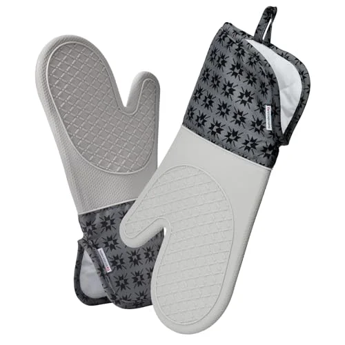 Solid UltraShield Silicone Oven Mitts 2 Count Consistent